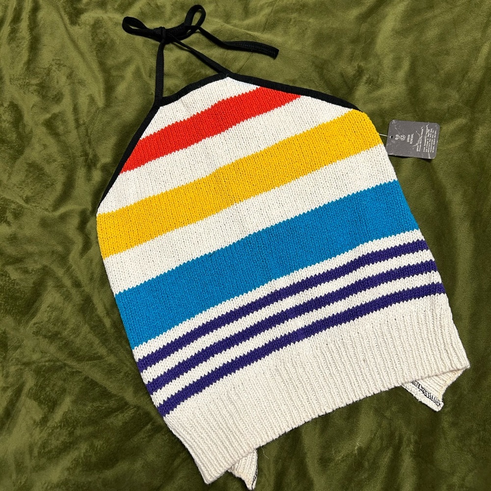 Urban Renewal Remade Striped Sweater Halter Top